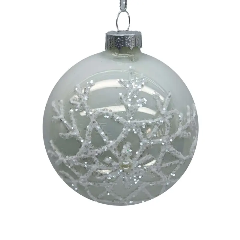 HOME4YOU Ziemassvētku rotājums JOY SNOWFLAKE D8cm