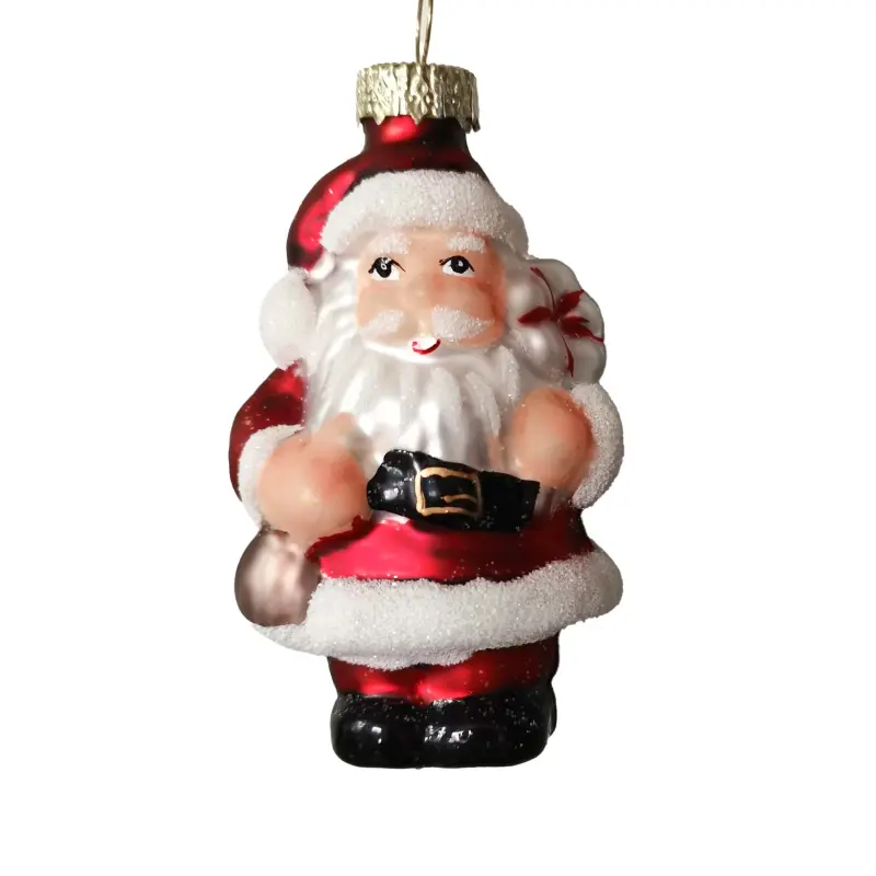 HOME4YOU Ziemassvētku rotājums JOY SANTA 8cm