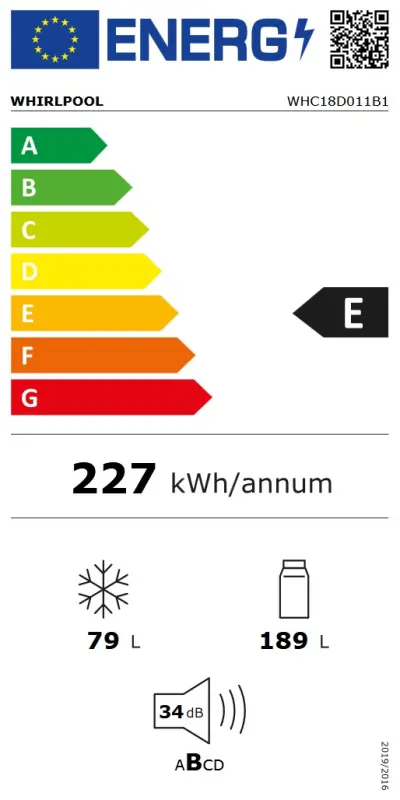 WHIRLPOOL WHC18D011B1 - 8003437055874