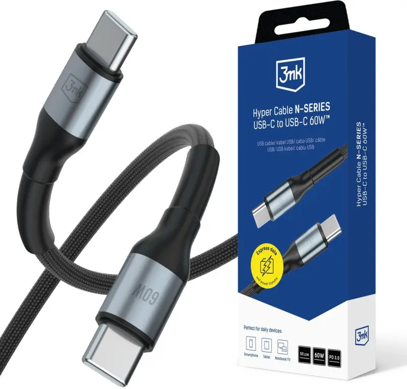 Kabel USB 3MK USB-C - USB-C
