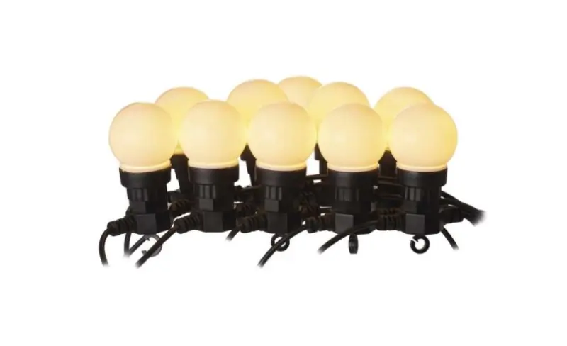 LED virtene ar 10 lieliem bumbuļiem