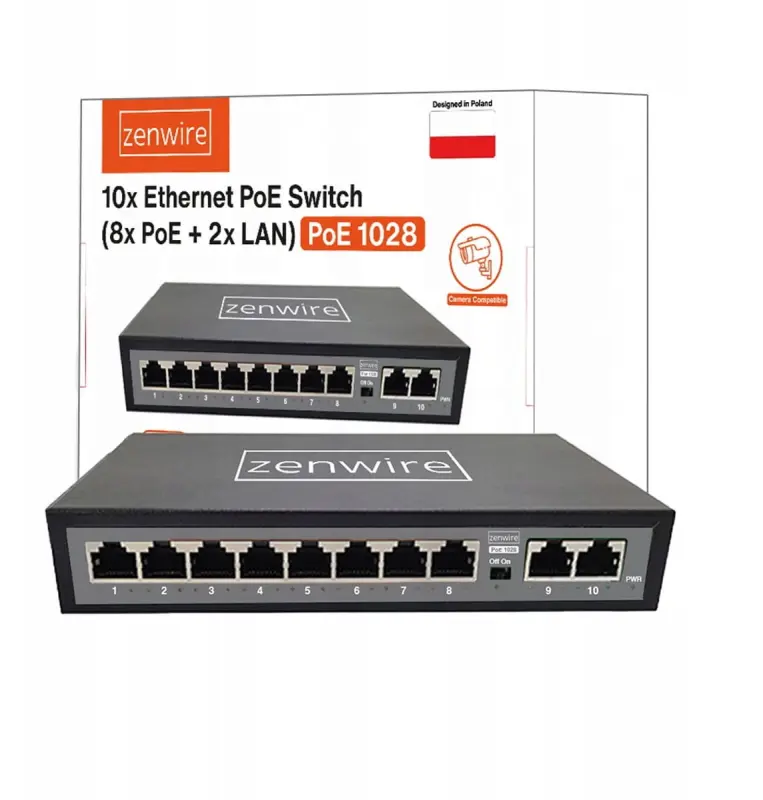 Switch Zenwire — 10 portu sadalītājs: