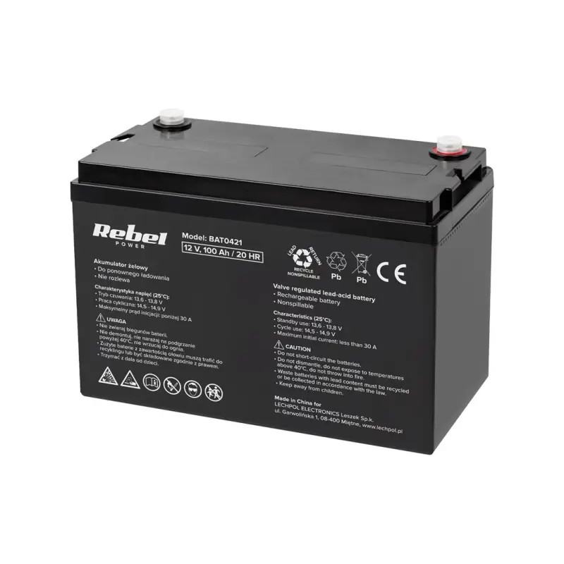 REBEL VIPOW akumulator żelowy 12 V