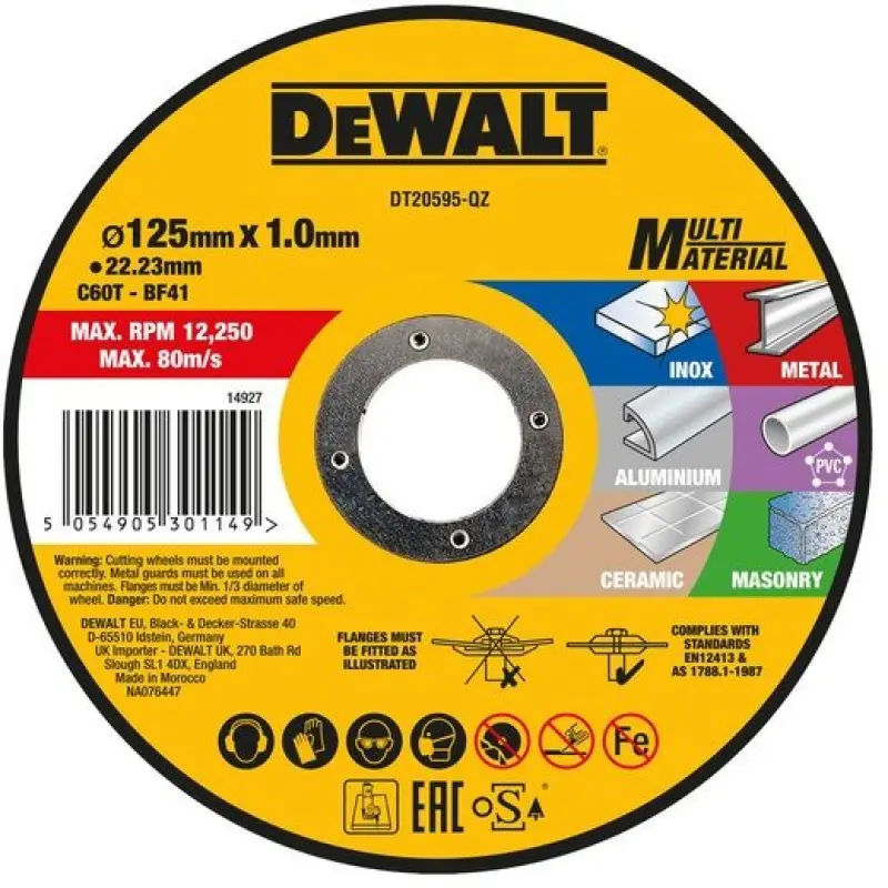 Dewalt disks vairāku materiālu griešanai -