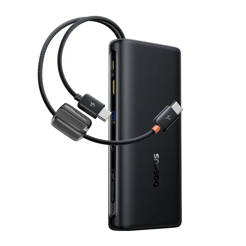 LiPo powerbanka 20000 mAh 100W ar