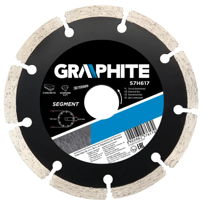 Graphite dimanta disks 230x22,2mm segmentēts