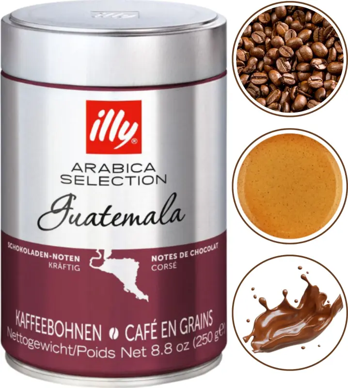illy Arabica Selection Guatemala Whole Bean Coffee 250 g | Doberman.lv