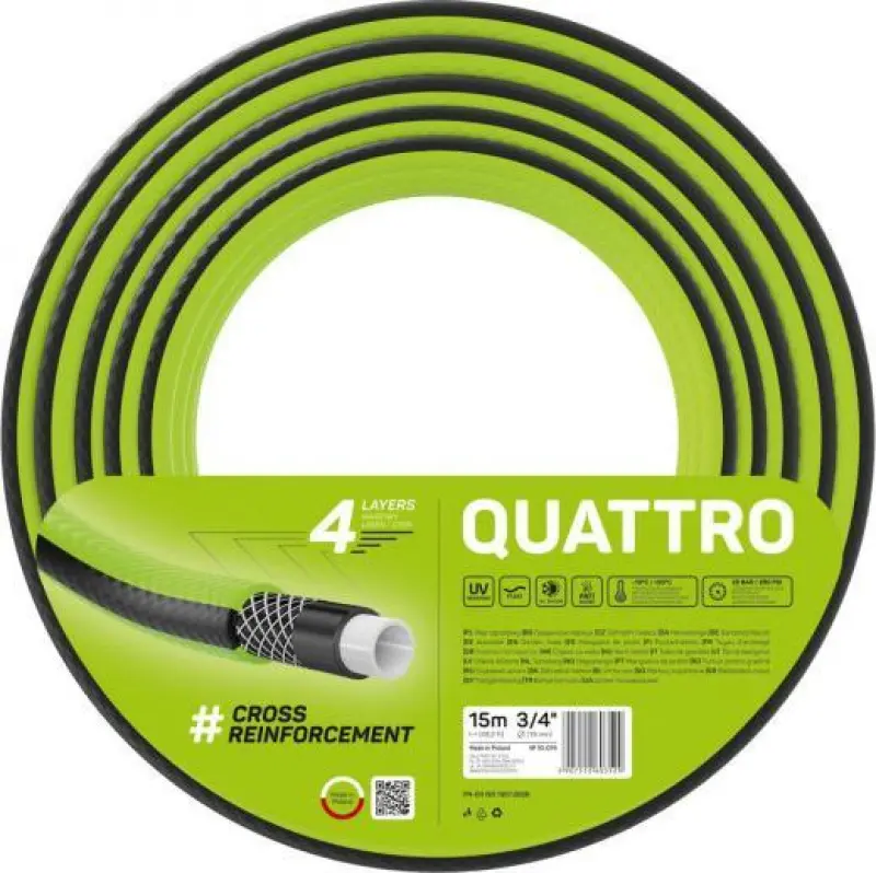 Cellfast Dārza šļūtene Cellfast Quattro 3/4``