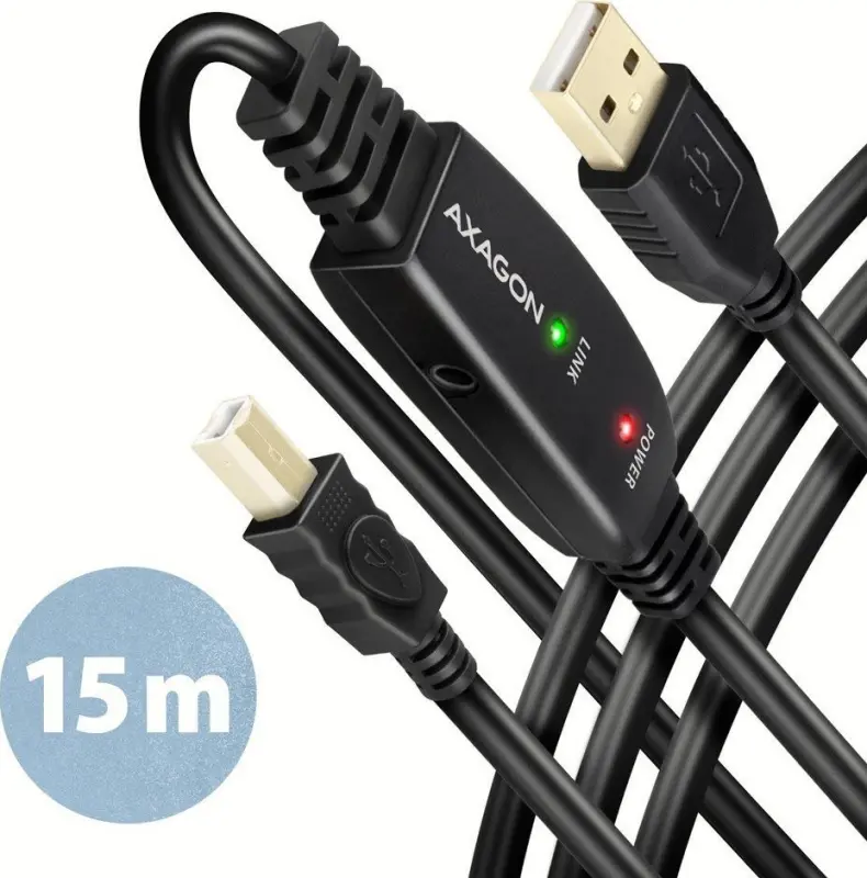 USB kabelis Axagon USB-A - USB-B