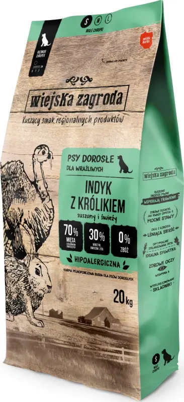 Wiejska Zagroda Sausā barība suņiem Turcija