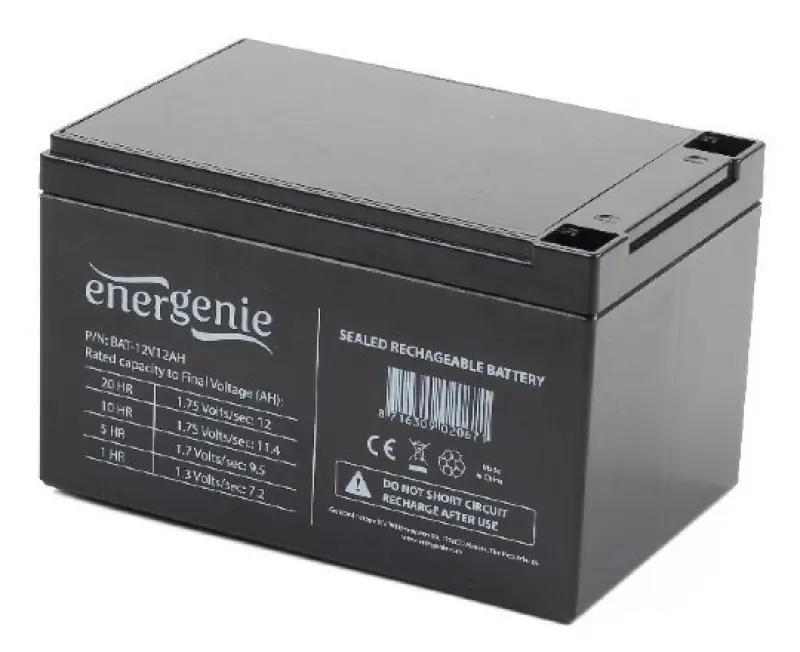 Gembird BAT-12V12AH UPS akumulators Slēgta svina-skābes