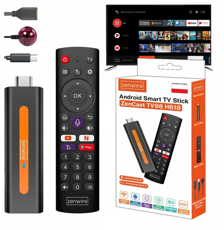 Multimediju atskaņotājs Retoo Android 14 Smart