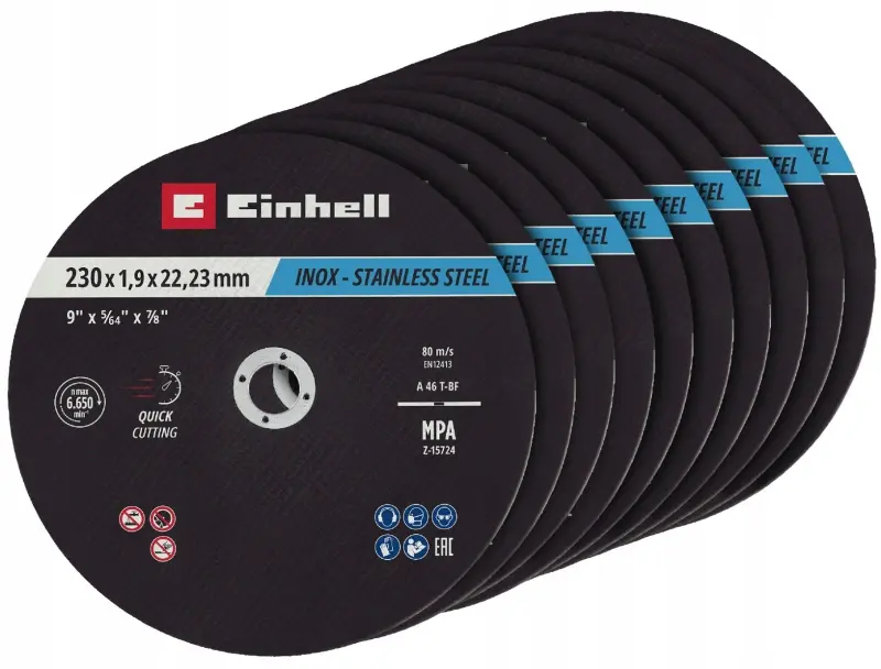 Einhell komplekts metāla ripu 230x2,0