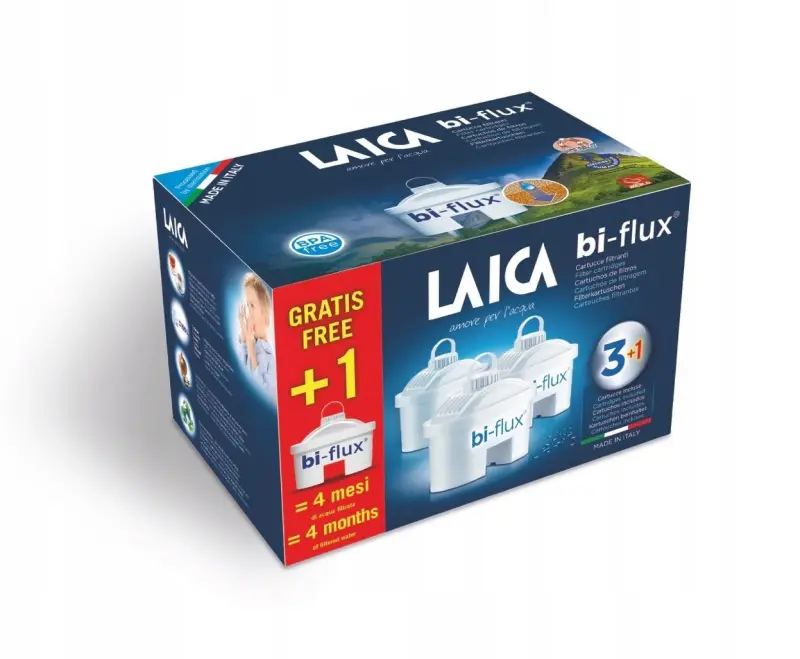 Laica Bi-Flux filtra kasetne, 4 gab