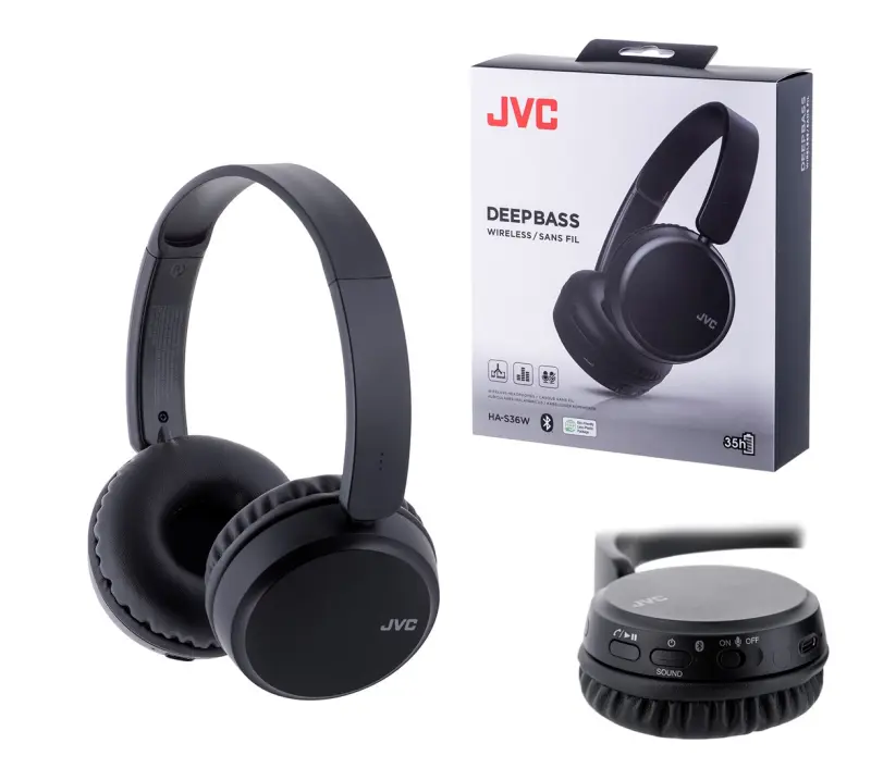 JVC HA-S36W Bezvadu austiņas ar galvas