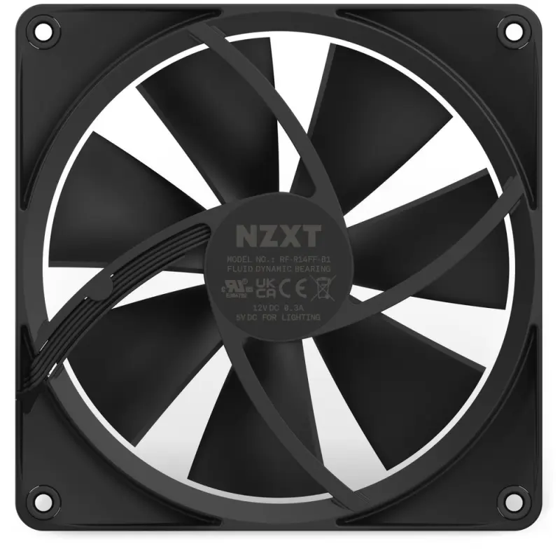 NZXT F140 RGB Datora korpusa ventilators