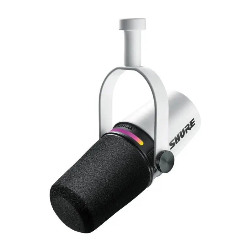 Shure MV7+-W - Galda/balss mikrofons ar