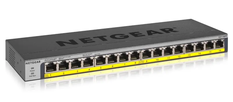 NETGEAR GS116PP Nevadīta Gigabit Ethernet (10/100/1000)