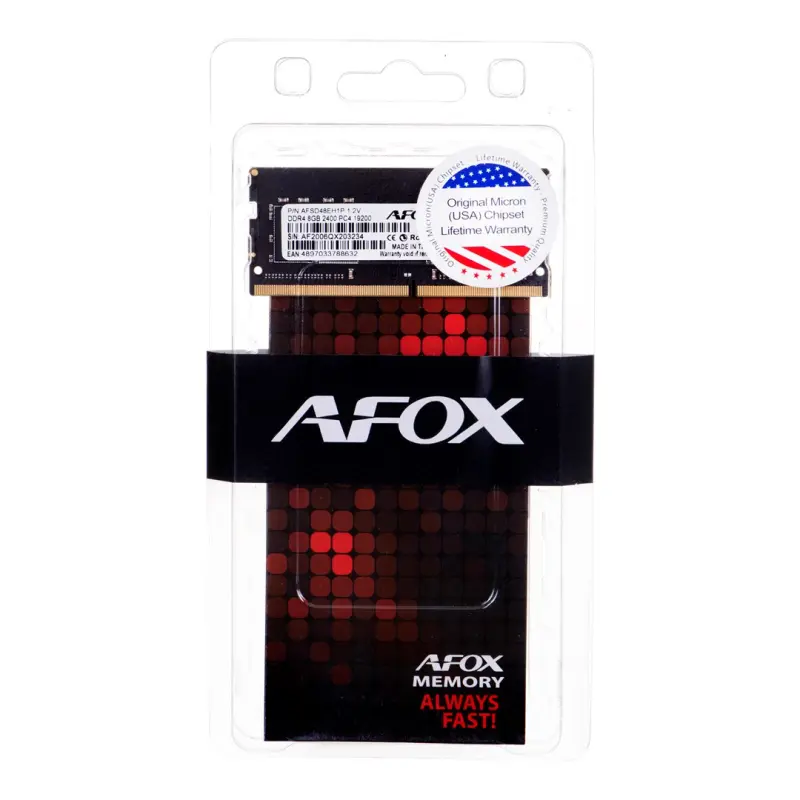 AFOX DDR4 8G 2400 SO DIMM
