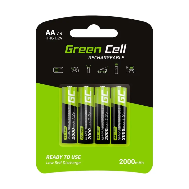 Green Cell GR02 Mājsaimniecības atkārtoti uzlādējama