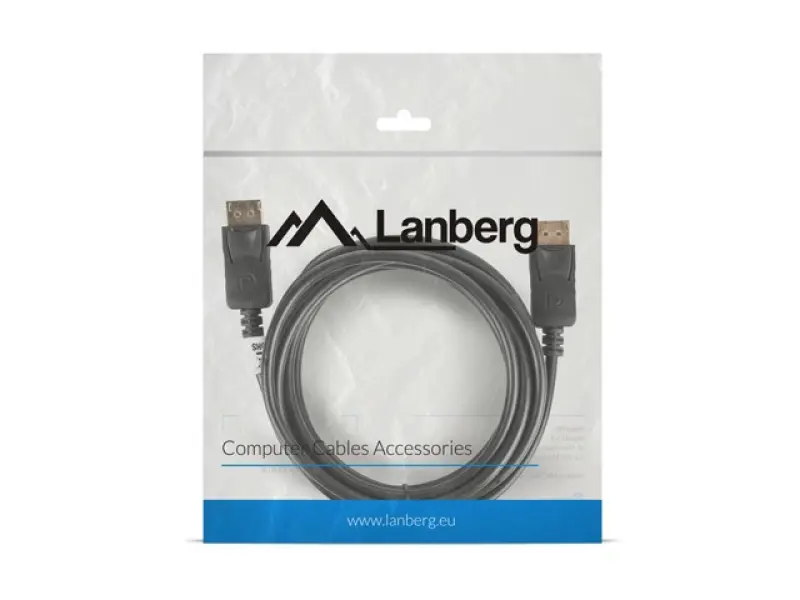 Lanberg CA-DPDP-10CC-0030-BK DisplayPort kabelis 3 m