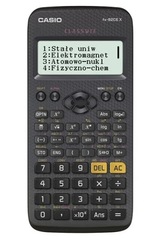 CASIO Zinātniskais kalkulators FX 82CEX Melns