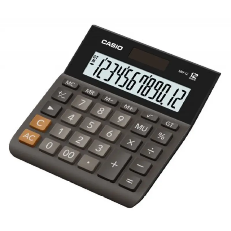 Casio MH-12BK-S 12 ciparu melna biroja