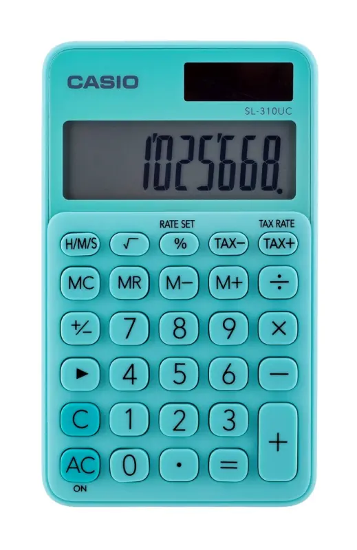 Casio kabatas kalkulators SL-310UC-GN zaļš -