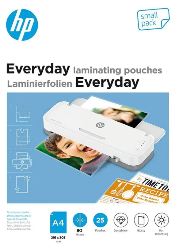 HP Ikdienas laminēšanas plēve A4, 25