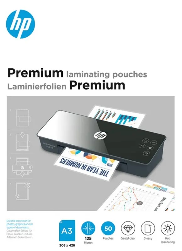 HP Premium laminēšanas plēve A3, 50