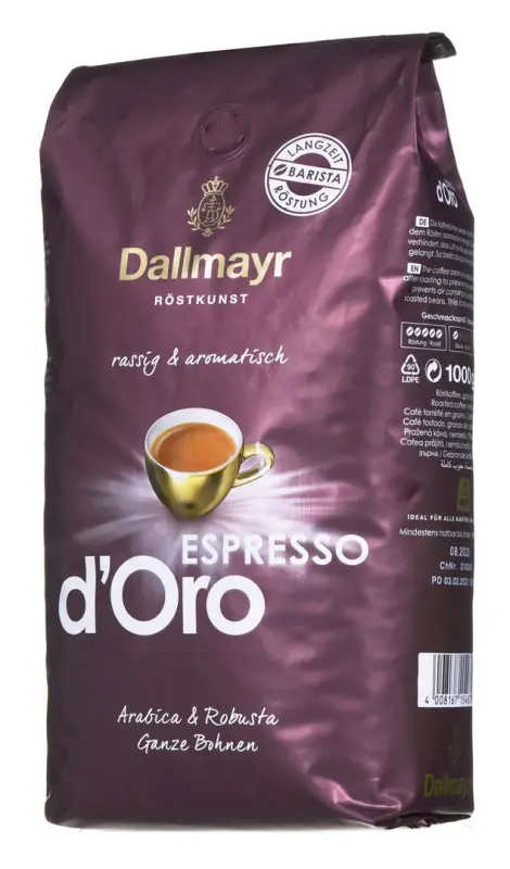 Dallmayr Espresso d`Oro kafija pupiņās 1