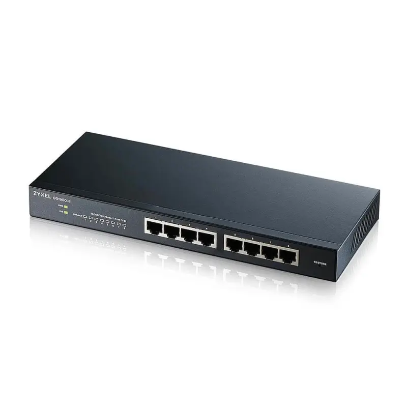 Zyxel GS1900-8 Vadības L2 Gigabit Ethernet