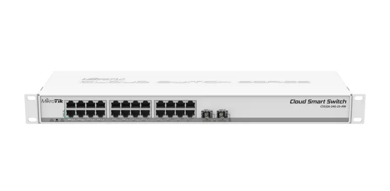 Mikrotik CSS326-24G-2S+RM tīkla slēdzis Vadāms Gigabit