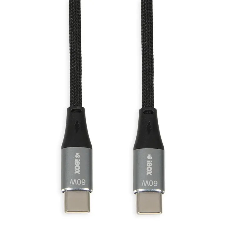 IBOX IKUTC USB-C kabelis 60W, 2m