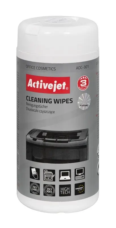 Activejet AOC-301 Universālie tīrīšanas salvetes, 100