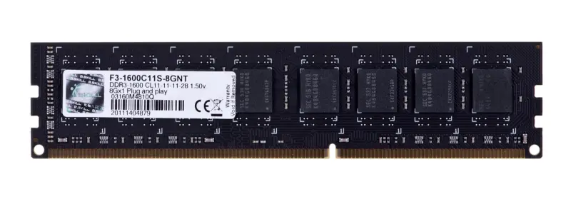 G.Skill 8GB DDR3-1600MHz atmiņas modulis