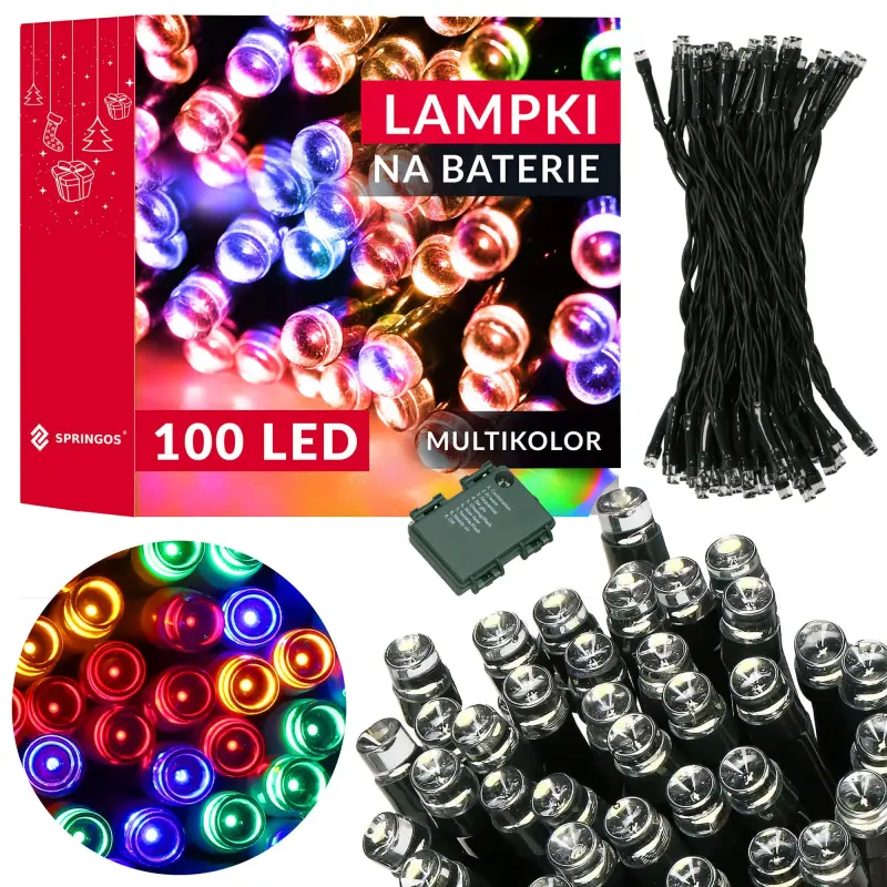 Ziemassvētku lampiņas Springos CL4032 100 Led