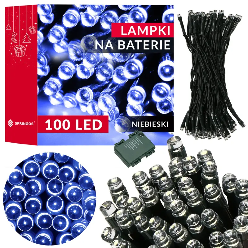 Ziemassvētku lampiņas Springos CL4033 100 Led