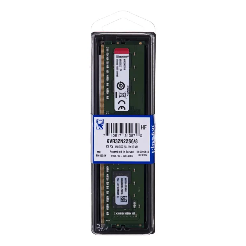 Kingston Technology KVR32N22S6/8 atmiņas modulis 8