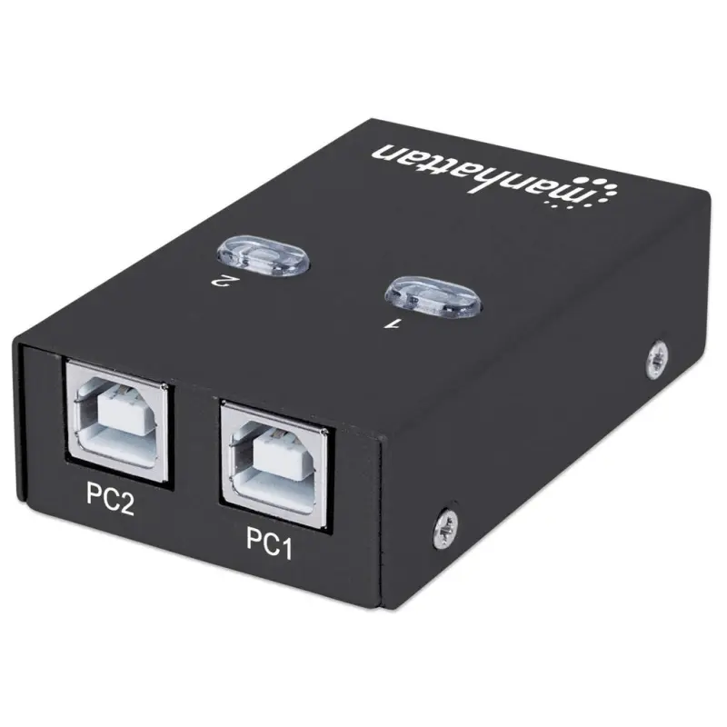 Manhattan USB-A automātiskās koplietošanas slēdzis, 2x