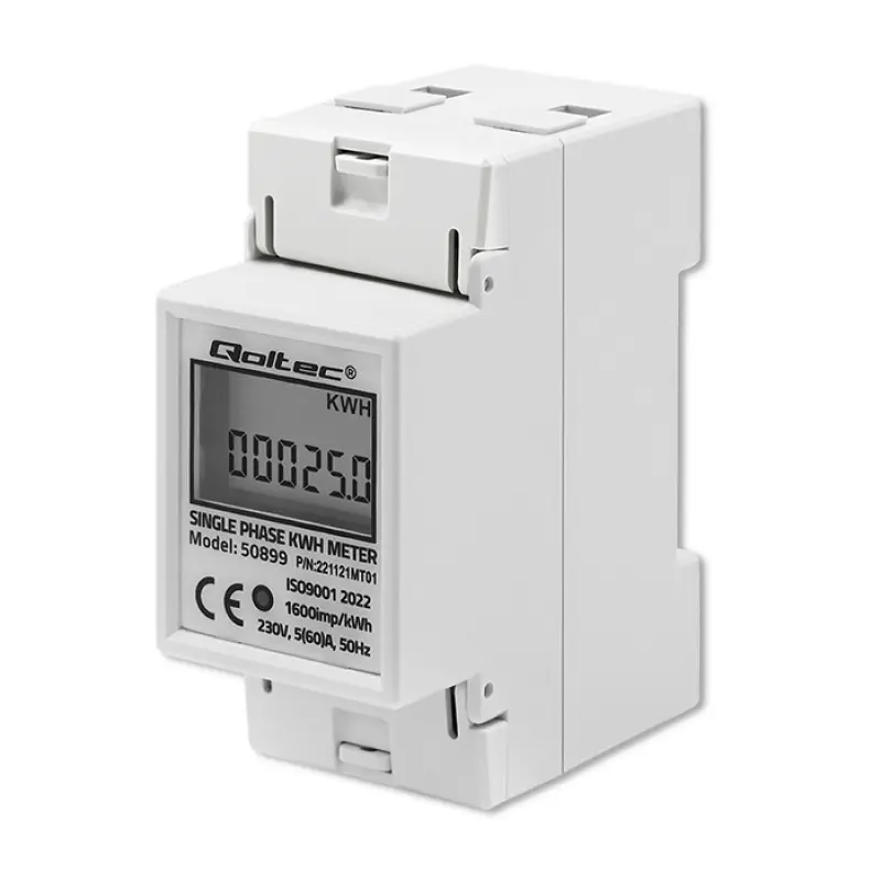 Qoltec 50899 Vienfāzes elektroniska enerģijas patēriņa