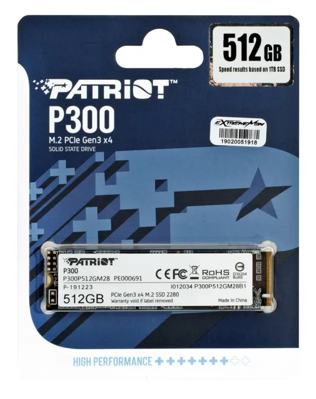 SSD PATRIOT P300 M.2 PCI-EX4