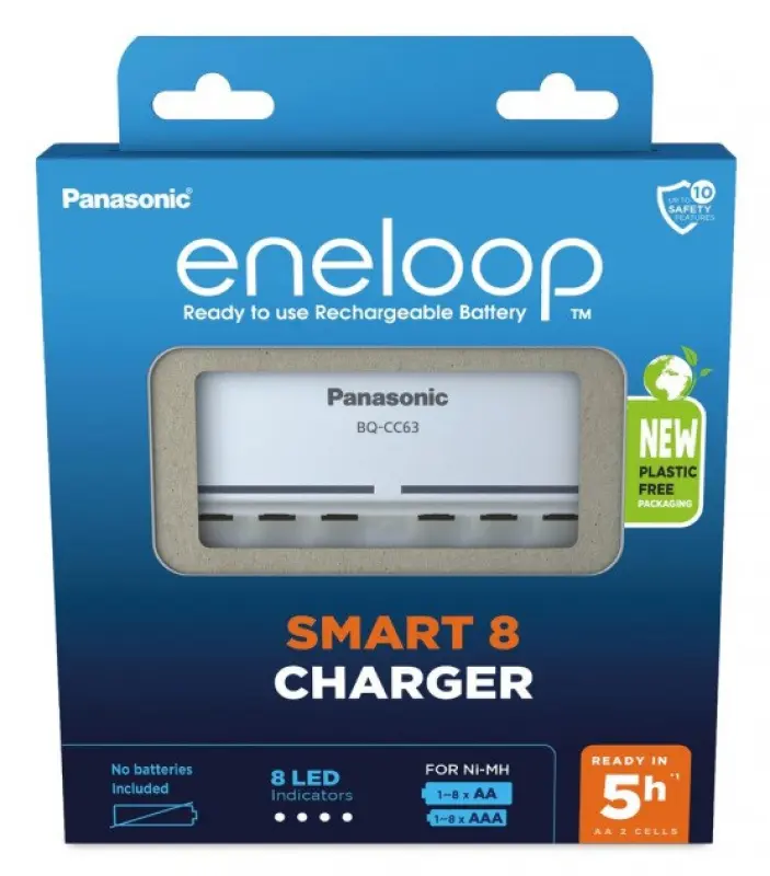 Akumulatoru lādētājs PANASONIC Eneloop Smart 8