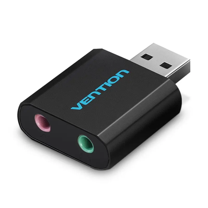 Vention USB ārējā skaņas karte Melns