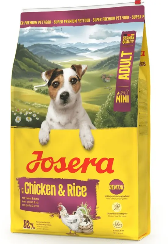 JOSERA Mini Pieaugušo vistas un rīsu