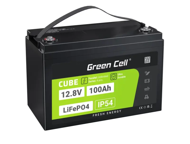 Green Cell LFPGC12V100AH UPS akumulators Lithium-želeja