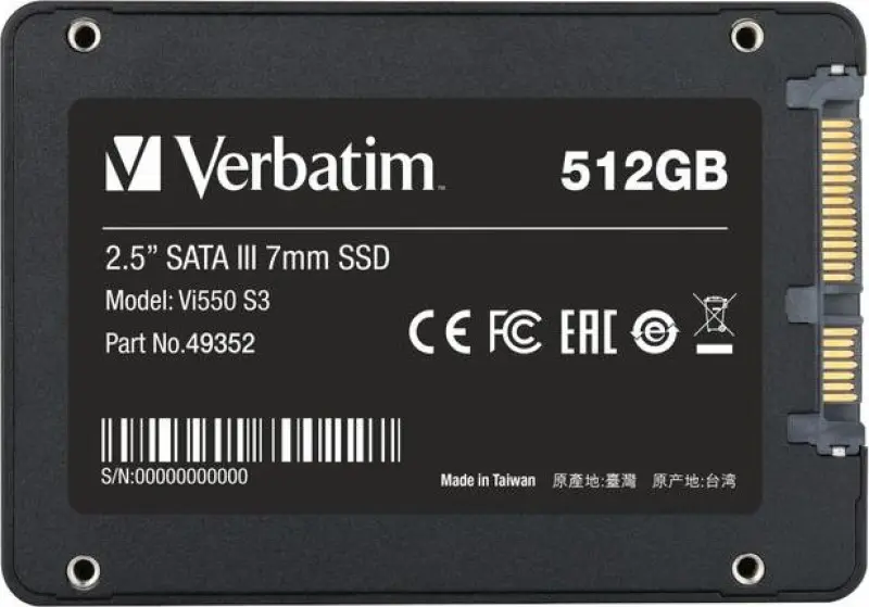 Verbatim Vi550 512GB SSD disks -
