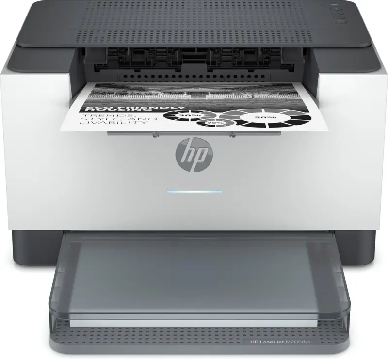 HP LaserJet M209dw printeris, melns, balts