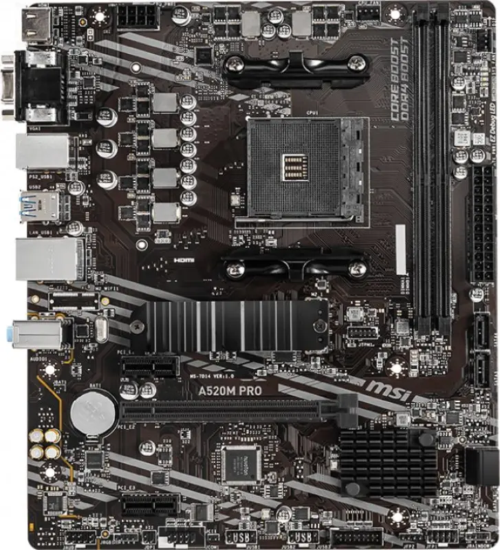 MSI A520M PRO Mātesplate - 7D14-005R