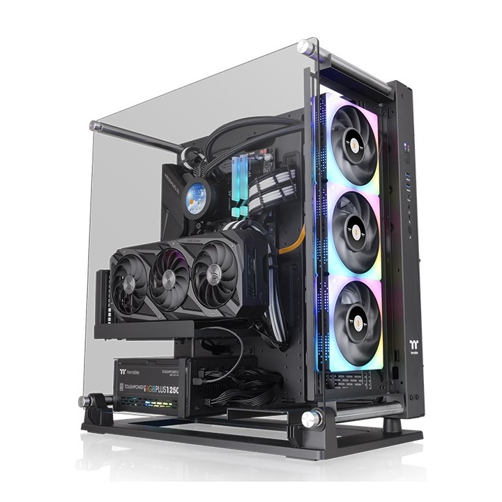 Thermaltake Core P3 TG Pro Midi Torņa Kaste Melna